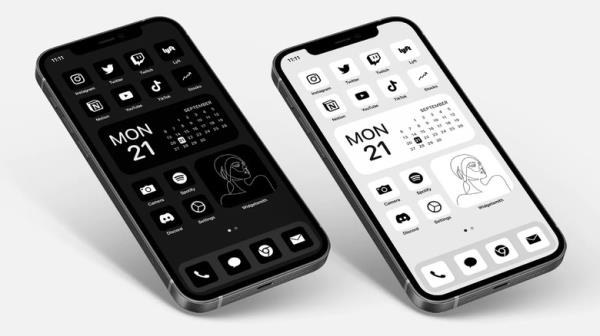 Gridfiti Black & White App Icon Pack